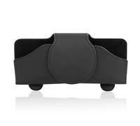 Anseom Porta Occhiali da Sole da Auto per Parasole Nero Clip per Occhiali da Auto in Pelle PU Porta Occhiali Auto Scatola Portaoggetti per Occhiali da Sole per Auto Portaocchiali Auto Universale