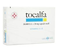 Anseris Farma - Tocalfa 50000 U.I. + 50 mg - Trattamento Per La Carenza Di Vitamina A Ed E 20 Capsule Molli