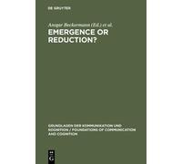 Ansgar Beckermann Emergence or Reduction? (Copertina rigida)