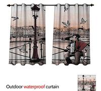Anshesix Fungo Home Patio Outdoor Tenda Acquerello Arte Modello con Elementi di Foresta Fungo Berry Branches Autumn Theme, color06, W55 x L72