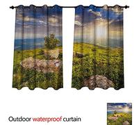 Anshesix Montagna Outdoor Patio Tenda Paesaggio Alpino Nebbia Parco Naturale Italiano Cielo Vivido Sopra