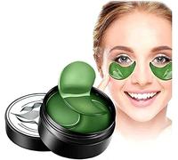 Anshka Nuova maschera per occhi che stringe le alghe, riduce le rughe sotto gli occhi, per occhiaie, rughe, rivitalizza e rinfresca la tua pelle per occhi gonfi (60 pezzi)