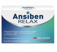 Ansiben Relax Integratore Contro Ansia e Stress 30 Compresse