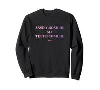 ansie croniche ma Tette iconiche Donne Ragazze Ironica Felpa