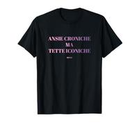 ansie croniche ma Tette iconiche Donne Ragazze Ironica Maglietta