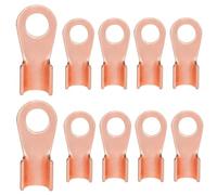 ANSIEDIO 10 Pezzi OT 600A Capicorda Elettrici in Rame, Capicorda Terminali Bullone Foro, Aperta Capicorda ad Anello