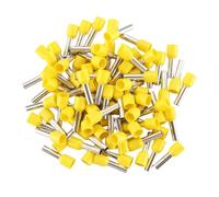 ANSIEDIO 100 Pezzi Manicotti Terminali Isolati da 2.5mm² Manicotti Terminali per Cavi (Giallo)