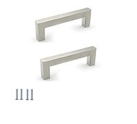 ANSIEDIO 2 pezzi Maniglie per Mobile Acciaio Inox Maniglie Armadio Maniglie per Cucina Distanza Fori 96 mm