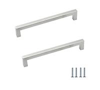 ANSIEDIO 2 pezzi Maniglie per Mobile Acciaio Inox Maniglie Armadio Maniglie per Cucina Distanza Fori 192 mm