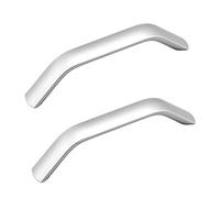 ANSIEDIO 2 Pezzi Maniglie per Mobili da Cucina 96 mm, Moderni Lega di Alluminio Maniglia per Armadio, Cassetti, Porte, Cameretta, Armadi (Argento)