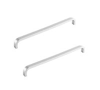 ANSIEDIO 2 Pezzi Maniglie per Mobili Moderni Maniglie Armadio Maniglia per Mobili Maniglie Cucina Maniglie per Cassetti Maniglie per Mobili da Cucina Distanza Fori 192mm (Argento)