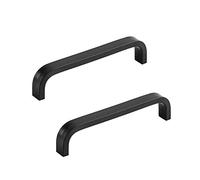 ANSIEDIO 2 Pezzi Maniglie per Mobili Moderni Maniglie Armadio Maniglia per Mobili Maniglie Cucina Maniglie per Cassetti Maniglie per Mobili da Cucina Distanza Fori 96mm (Nero)