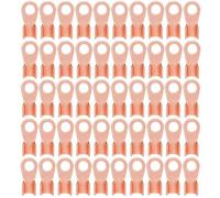 ANSIEDIO 50 Pezzi OT 150A Capicorda Elettrici in Rame, Capicorda Terminali Bullone Foro, Aperta Capicorda ad Anello