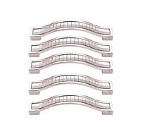 ANSIEDIO 5pz Maniglie in Cristallo di Strass per Cassetti in Lega di Zinco, Maniglie per Mobili, Porte, Credenze, Cucina