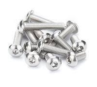 ANSIEDIO M2.5 Acciaio Inossidabile Viti Bulloni a Brugola, Viti a Testa Rotonda Socket Bulloni a Testa Esagonale M2.5×12mm,100 pcs
