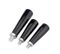 ANSIEDIO Maniglie Rotanti M8 Manopola Girevole in Bachelite Viti della Maniglia in Plastica Nero (3 PZ)