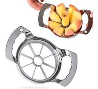 ANSIEDIO Taglia Mele, Affettatrice Mele in Lega di Zinco, 8 Lame, Argento, 17 x 9 cm