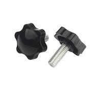 ANSIEDIO Viti a Testa Zigrinata, Bullone a Stella, Maniglia a Forma di Stella sul Pomello per Macchina Utensile,M6×16mm,10 pcs