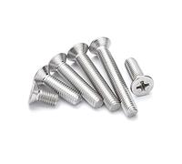 ANSIEDIO Viti Bulloni in Acciaio Inox Vite a Testa Svasata Piana a Croce Bullone Meccanico M3×7mm,50 pcs