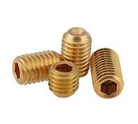 ANSIEDIO Viti Senza Testa Viti a Brugola a Senza Testa in Ottone Ferramenta Elementi di Fissaggio - M8×12mm,5 pcs