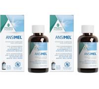 Ansimel - Integratore per Ansia e Stress - Con Ashwagandha, Tiglio, Biancospino - Favorisce il Rilassamento e il Benessere Mentale - Flacone da 50 ml (Confezione da 2)