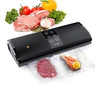 ansinma Macchina Sottovuoto per Alimenti, 70kpa Super Aspirazione, Automatico 4 in 1 con 20 x Sacchetti Sottovuoto per Alimenti per Merenda, Carne, Verdura e Frutta
