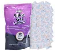 ANSIO 5 grammi di gel di silice essiccante in bustine assorbitori di umidità - confezione da 60