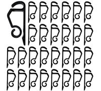 ANSIO® Confezione da 100 ganci per grondaie per luci esterne, clip per grondaie, ideali per luci di Natale, luci a grappolo, luci a ghiacciolo e luci a corda, confezione da 100