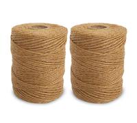ANSIO Spago di Iuta biodegradabile da Giardino, 101 m, 3 Strati, Spessore 2 mm, Corda di Iuta per Decorazione, Giardino, floristica, Arti Fai da Te, impacchettamento, Artigianato e confezionamento,