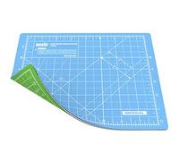 ANSIO Tappetino da Taglio Autoriparante A5 Doppio Lato 5 Strati - Quilting, Cucito, Scrapbook, Tessuto e Papercraft - Imperial/Metrico 8 pollici x 7 pollici / 22 cm x 18 cm - Blu Cielo/Verde Lime