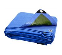 ANSIO, Telone impermeabile da 4 m x 5 m, 90 g/m², blu/verde
