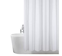 ANSIO Tenda da Doccia Resistente alla Muffa e alla Muffa., Poliestere, Bianco, 180 x 200 cm