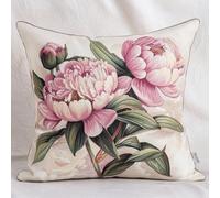 ANSIWEIGO 11CT - Set di cuscini a punto croce, motivo: peonia, rosa, con filo da ricamo, per il fai da te, con motivo a punto croce, 18 x 18 pollici