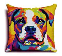 ANSIWEIGO Kit di federe per cuscino con gancio a scatto, 43 x 43 cm, tela stampata per una facile cucitura, rilassante hobby fai da te per tutte le età, perfetta per decorazioni domestiche o regali