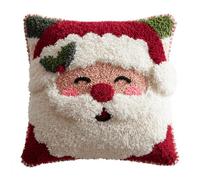 ANSIWEIGO Latch Hook - Set di cuscini natalizi fai da te con federa prestampata, per decorazioni in soggiorno, camera da letto e cameretta dei bambini, 43 cm