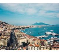 ANSIWEIGO Pittura fai da te con i numeri, Napoli, vista Italia, set per pittura su tela, pennello per adulti e principianti, idea regalo, 40,6 x 50,8 cm