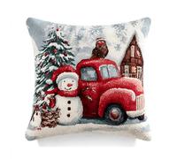 ANSIWEIGO Set di cuscini per annodare, 43 x 43 cm, fai da te per bambini e adulti con motivo natalizio, tappeto fatto a mano con effetto 3D, come regalo di Natale 15