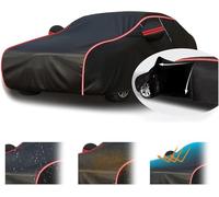 Ansixeay Car Cover Waterproof for Renault 5 E-Tech 2024 Outdoor Full Exterior Cover, All Weather Rain Sun UV Snowproof Protection with Zipper Cotton