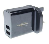 Ansmann 1001-0105 5V 2.4A Doppio USB Uscita Caricabatterie per Mobile Telefoni E