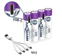 ANS 1311-0028 - Batteria ricaricabile agli ioni di litio, AAA (Micro), 400 mAh,