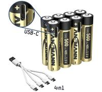 Ansmann 1311-0031 Batteria ricaricabile Ministilo (AAA) Litio 400 mAh 1.5 V 8