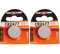 ANSMANN 1516-0010 Cr 2477 Pile a Bottone Batteria Litio - 3V (Confezione da 2)