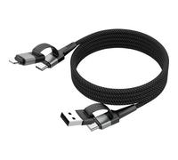 Ansmann 1700-0188 Cavo USB Spina USB-A, Spina USB-C®, Connettore Apple Lightnin