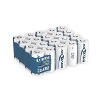 ANSMANN 20 batterie al litio CR2 da 3 V, batterie per fotocamere, flash, dispositivi smart home, accessori per biciclette, celle rotonde, di alta qualità e ad alte prestazioni