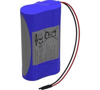 Ansmann 2447-0105 Pacco batteria 2x 18650 2S1P con cavo Li-Ion 7.2 V 3350 mAh