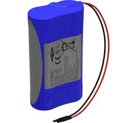 Ansmann 2447-3030-60 Pacco batteria 2x 2S1P Akkupack 2x 18650 Kabel Li-Ion 7.2