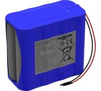 Ansmann 2447-3035-40 Pacco batteria 8x 4S2P Akkupack 8x 18650 Kabel Li-Ion 14.