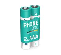 ANSMANN 2x Telefono Phone Batterie ricaricabili Confezione da 2 AAA 800 batteria