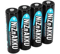 ANSMANN 4x Batterie ricaricabili stilo - nichel zinco AA 1600 mAh 1,6 V - ricari