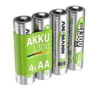ANS 4X1300 NH - maxE, batteria NiMh, AA (Mignon), 1300 mAh, confezione da 4 pezz